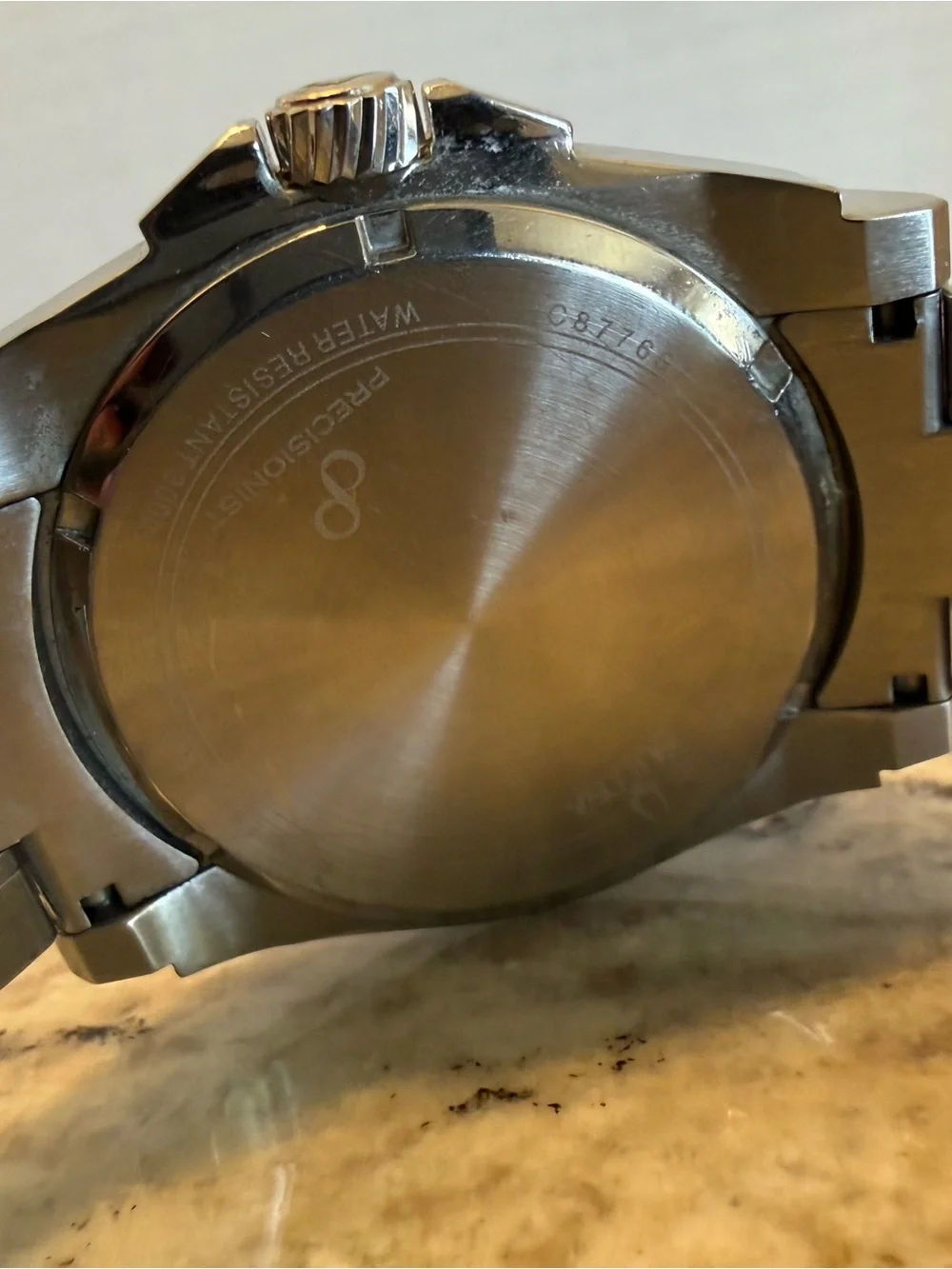 Bulova Men's Stainless Watch in Black, Silver and Yellow